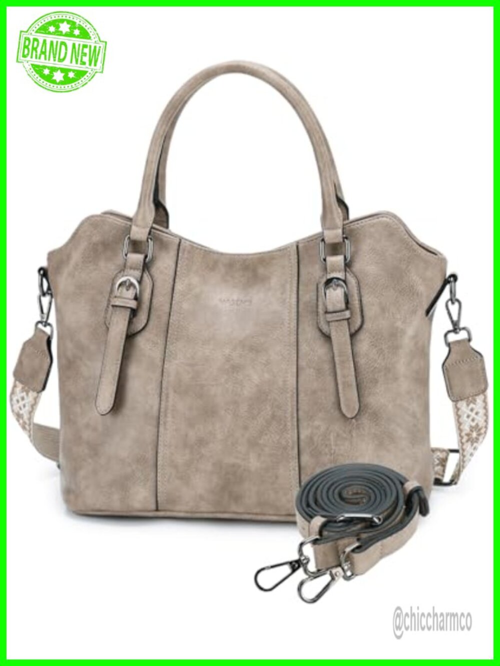 Vegan Leather Hobo Purse Convertible Crossbody Satchel Tote
